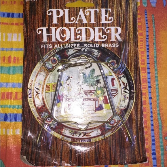 Plate Holder Accents Vintage Plate Holder Fits All Sizes Solid